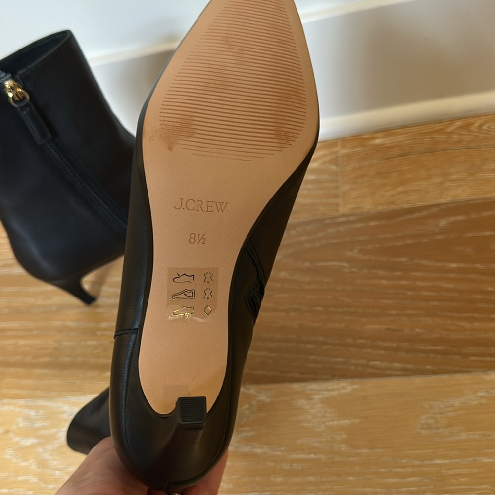 J. Crew Stevie in black leather…NEW without box - Picture 4 of 5